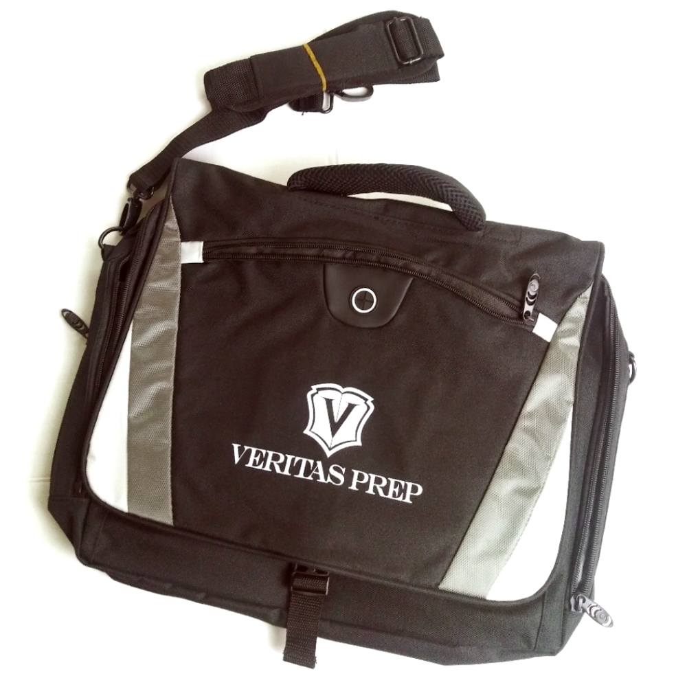 LAPTOP MESSENGER BAG  UNISEX BLACK Casual Business Office